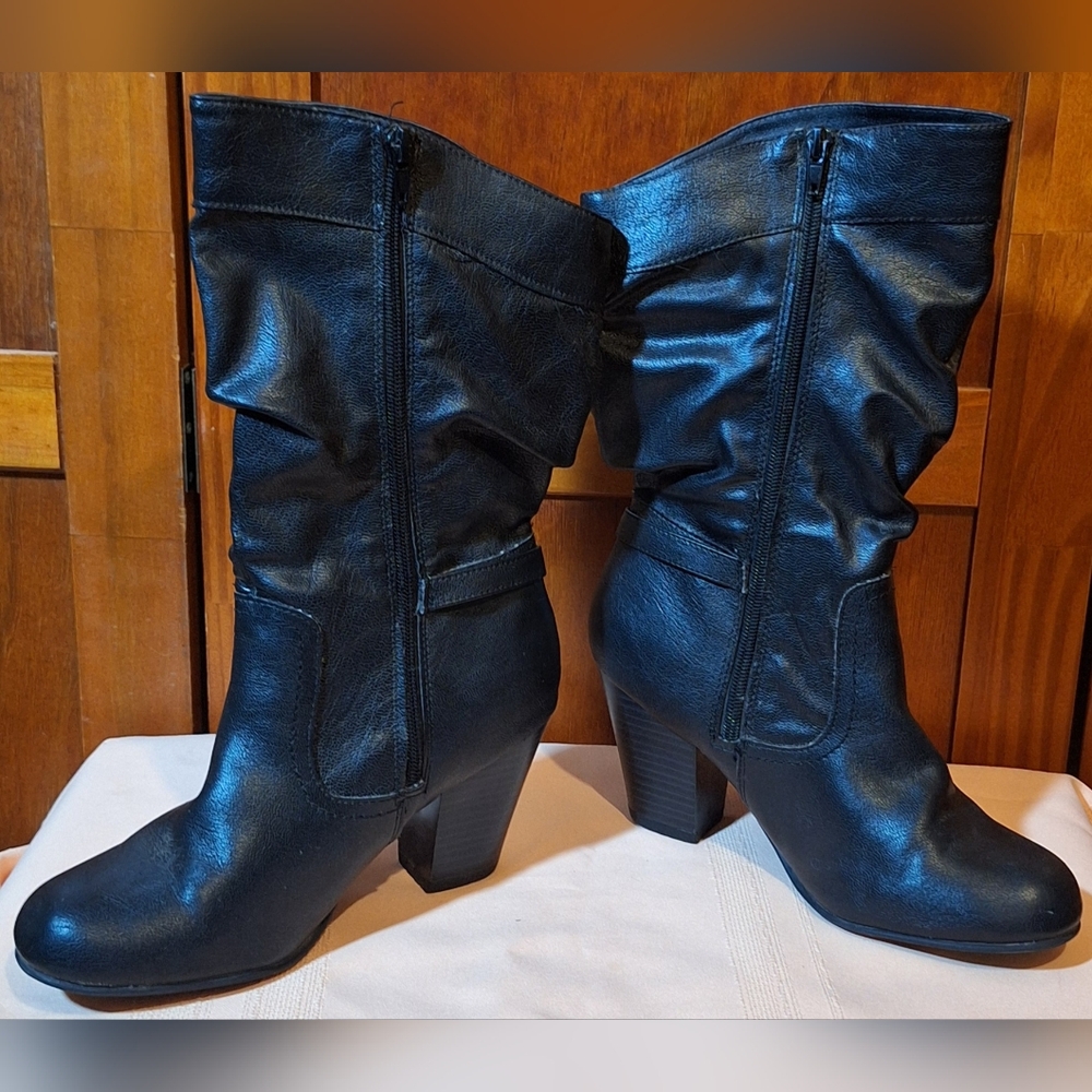 FADED GLORY Slouch boots Size 8 - Picture 3 of 7